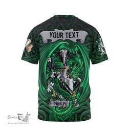 ScotsTee Shop Irish Whitfield Coat of Arms Irish T Shirt Family Crest Green Dragon Of Ireland T Shirt