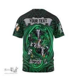 ScotsTee Shop Irish Murtaugh Coat of Arms Irish T Shirt Family Crest Green Dragon Of Ireland T Shirt