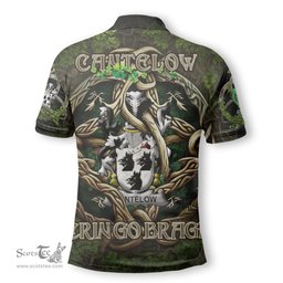 ScotsTee Shop Irish Cantelow or Cantelowe Coat of Arms Irish Polo Shirt Family Crest Irish Is My Root Polo Shirt