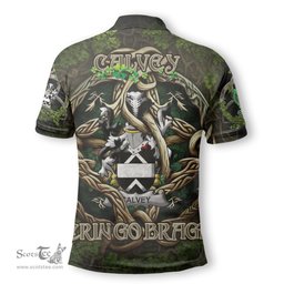 ScotsTee Shop Irish Calvey or McElwee Coat of Arms Irish Polo Shirt Family Crest Irish Is My Root Polo Shirt