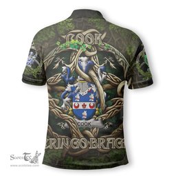 ScotsTee Shop Irish Cook Coat of Arms Irish Polo Shirt Family Crest Irish Is My Root Polo Shirt