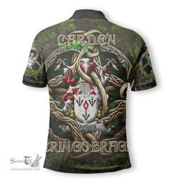 ScotsTee Shop Irish Carden Coat of Arms Irish Polo Shirt Family Crest Irish Is My Root Polo Shirt