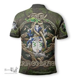 ScotsTee Shop Irish Dea or O Dea Coat of Arms Irish Polo Shirt Family Crest Irish Is My Root Polo Shirt