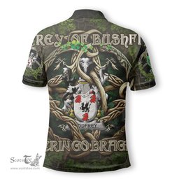 ScotsTee Shop Irish Godfrey of Bushfield Coat of Arms Irish Polo Shirt Family Crest Irish Is My Root Polo Shirt