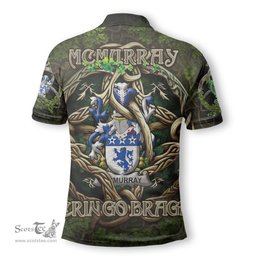ScotsTee Shop Irish McMurray Coat of Arms Irish Polo Shirt Family Crest Irish Is My Root Polo Shirt