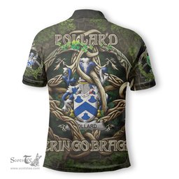 ScotsTee Shop Irish Pollard Coat of Arms Irish Polo Shirt Family Crest Irish Is My Root Polo Shirt