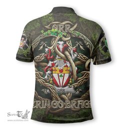 ScotsTee Shop Irish Orr Coat of Arms Irish Polo Shirt Family Crest Irish Is My Root Polo Shirt