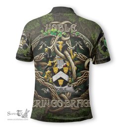 ScotsTee Shop Irish Noble Coat of Arms Irish Polo Shirt Family Crest Irish Is My Root Polo Shirt