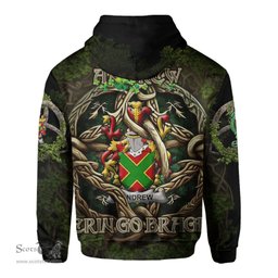 ScotsTee Shop Irish Andrew Coat of Arms Irish Hoodie Family Crest Irish Is My Root Hoodie