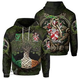 ScotsTee Shop Irish Beasley Coat of Arms Irish Hoodie Family Crest Irish Is My Root Hoodie
