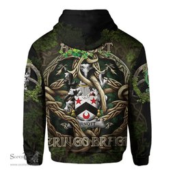 ScotsTee Shop Irish Arnott Coat of Arms Irish Hoodie Family Crest Irish Is My Root Hoodie