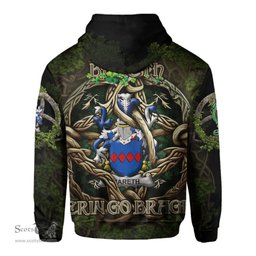 ScotsTee Shop Irish Bareth Coat of Arms Irish Hoodie Family Crest Irish Is My Root Hoodie