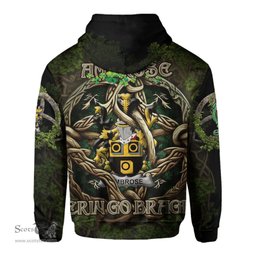 ScotsTee Shop Irish Ambrose Coat of Arms Irish Hoodie Family Crest Irish Is My Root Hoodie