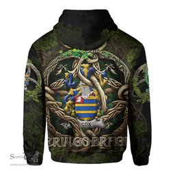 ScotsTee Shop Irish Cox Coat of Arms Irish Hoodie Family Crest Irish Is My Root Hoodie