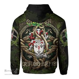 ScotsTee Shop Irish Carden Coat of Arms Irish Hoodie Family Crest Irish Is My Root Hoodie