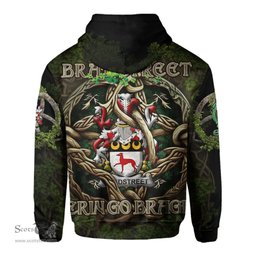 ScotsTee Shop Irish Bradstreet Coat of Arms Irish Hoodie Family Crest Irish Is My Root Hoodie