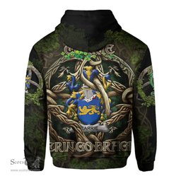 ScotsTee Shop Irish Carrie or O Carrie Coat of Arms Irish Hoodie Family Crest Irish Is My Root Hoodie