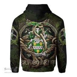 ScotsTee Shop Irish Coffey or O Coffey Coat of Arms Irish Hoodie Family Crest Irish Is My Root Hoodie
