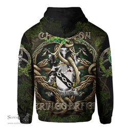 ScotsTee Shop Irish Carleton Coat of Arms Irish Hoodie Family Crest Irish Is My Root Hoodie