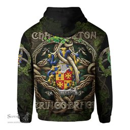 ScotsTee Shop Irish Chatterton Coat of Arms Irish Hoodie Family Crest Irish Is My Root Hoodie