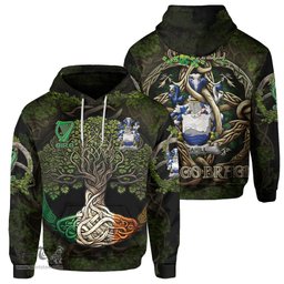 ScotsTee Shop Irish Cahill or O Cahill Coat of Arms Irish Hoodie Family Crest Irish Is My Root Hoodie