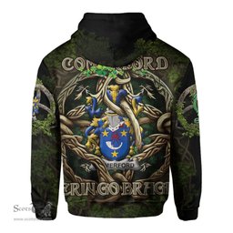 ScotsTee Shop Irish Comerford Coat of Arms Irish Hoodie Family Crest Irish Is My Root Hoodie
