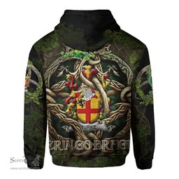 ScotsTee Shop Irish Burke Coat of Arms Irish Hoodie Family Crest Irish Is My Root Hoodie