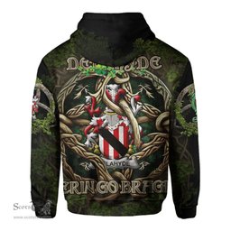 ScotsTee Shop Irish Delahyde Coat of Arms Irish Hoodie Family Crest Irish Is My Root Hoodie