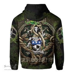 ScotsTee Shop Irish Doran or O Doran Coat of Arms Irish Hoodie Family Crest Irish Is My Root Hoodie