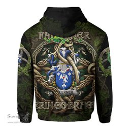 ScotsTee Shop Irish Faulkner Coat of Arms Irish Hoodie Family Crest Irish Is My Root Hoodie