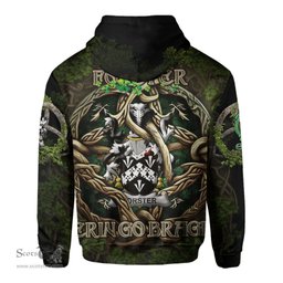 ScotsTee Shop Irish Forster Coat of Arms Irish Hoodie Family Crest Irish Is My Root Hoodie