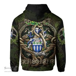 ScotsTee Shop Irish Hackett Coat of Arms Irish Hoodie Family Crest Irish Is My Root Hoodie