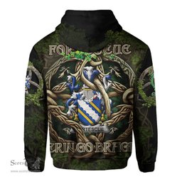 ScotsTee Shop Irish Fortescue Coat of Arms Irish Hoodie Family Crest Irish Is My Root Hoodie