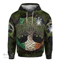 ScotsTee Shop Irish Dea or O Dea Coat of Arms Irish Hoodie Family Crest Irish Is My Root Hoodie
