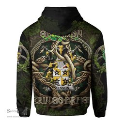 ScotsTee Shop Irish Glennon or Glenane Coat of Arms Irish Hoodie Family Crest Irish Is My Root Hoodie