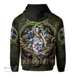 ScotsTee Shop Irish Fulton Coat of Arms Irish Hoodie Family Crest Irish Is My Root Hoodie