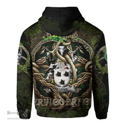 ScotsTee Shop Irish Evans Coat of Arms Irish Hoodie Family Crest Irish Is My Root Hoodie
