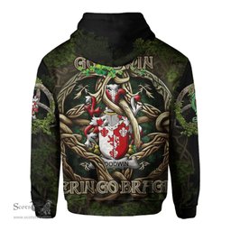 ScotsTee Shop Irish Goodwin Coat of Arms Irish Hoodie Family Crest Irish Is My Root Hoodie