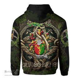 ScotsTee Shop Irish Gaynor or McGaynor Coat of Arms Irish Hoodie Family Crest Irish Is My Root Hoodie