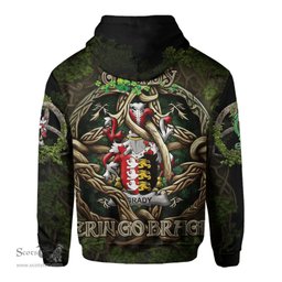 ScotsTee Shop Irish Grady or O Grady Coat of Arms Irish Hoodie Family Crest Irish Is My Root Hoodie