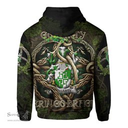 ScotsTee Shop Irish Gogarty Coat of Arms Irish Hoodie Family Crest Irish Is My Root Hoodie