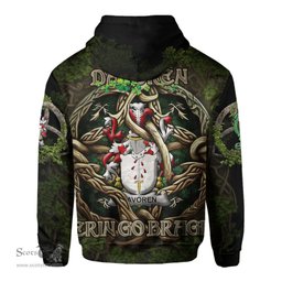 ScotsTee Shop Irish Davoren or O Davoren Coat of Arms Irish Hoodie Family Crest Irish Is My Root Hoodie