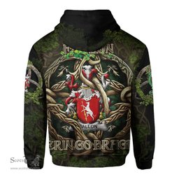 ScotsTee Shop Irish Fallon or O Fallon Coat of Arms Irish Hoodie Family Crest Irish Is My Root Hoodie
