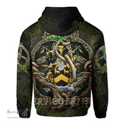 ScotsTee Shop Irish Curnin or O Curneen Coat of Arms Irish Hoodie Family Crest Irish Is My Root Hoodie