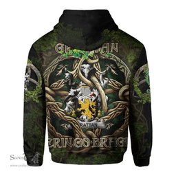 ScotsTee Shop Irish Grattan or McGrattan Coat of Arms Irish Hoodie Family Crest Irish Is My Root Hoodie
