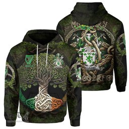 ScotsTee Shop Irish McGarry or Garry Coat of Arms Irish Hoodie Family Crest Irish Is My Root Hoodie