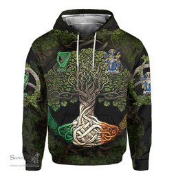 ScotsTee Shop Irish Maloney or O Molony Coat of Arms Irish Hoodie Family Crest Irish Is My Root Hoodie