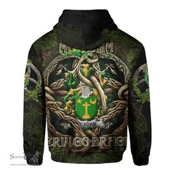 ScotsTee Shop Irish McAdam Coat of Arms Irish Hoodie Family Crest Irish Is My Root Hoodie