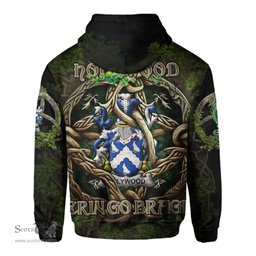 ScotsTee Shop Irish Holywood Coat of Arms Irish Hoodie Family Crest Irish Is My Root Hoodie