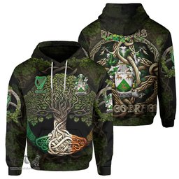 ScotsTee Shop Irish Hawkins or Haughan Coat of Arms Irish Hoodie Family Crest Irish Is My Root Hoodie